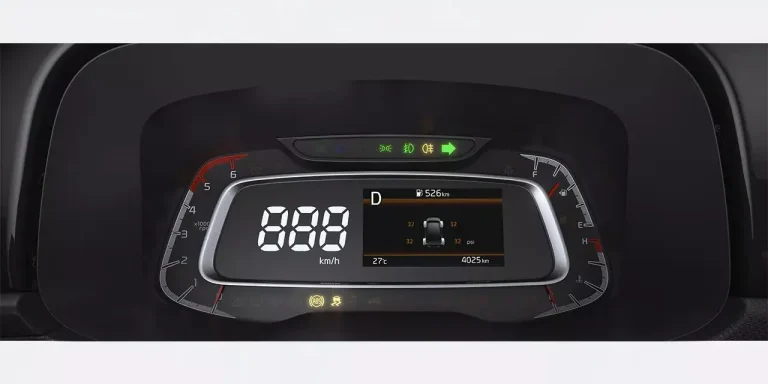 The high-line Tire Pressure Monitor helps you keep track of the tire pressure to protect you against any unexpected incident.